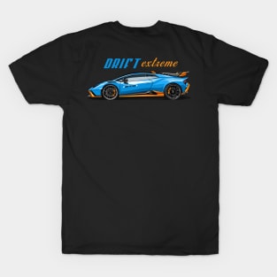 Drift blue Sports Cars T-Shirt